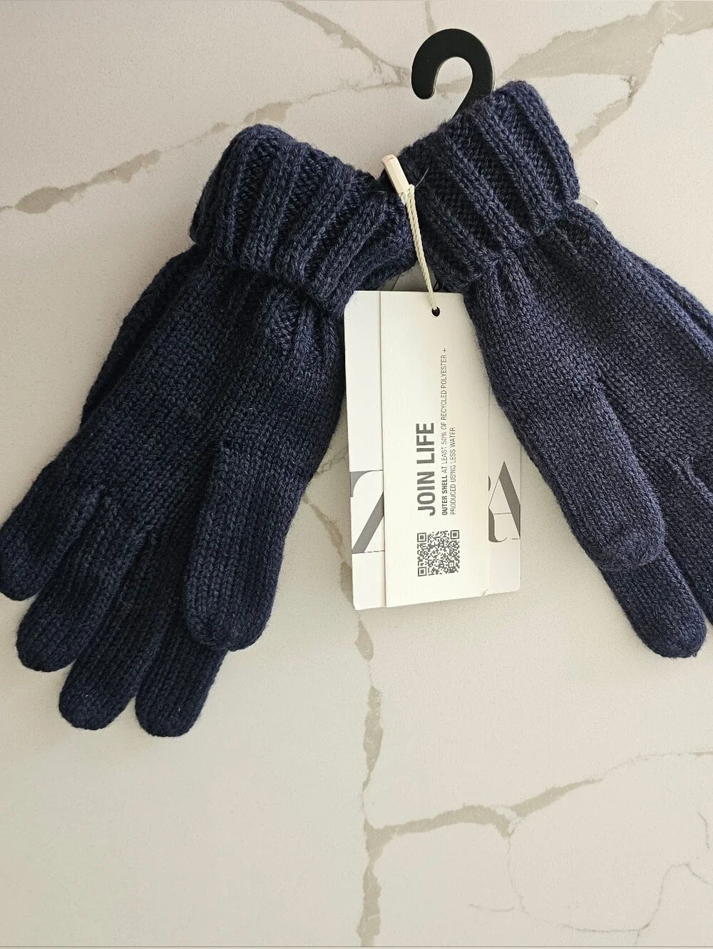 ZARA Kids Blue Navy Gloves 🧤 l 6-9 YRS NWT
